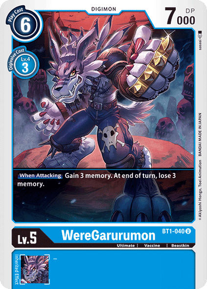 BT01-040 U WereGarurumon - BT1-040