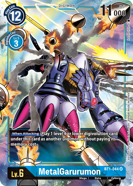 BT01-044 SR MetalGarurumon - BT1-044 (Alternate Art)