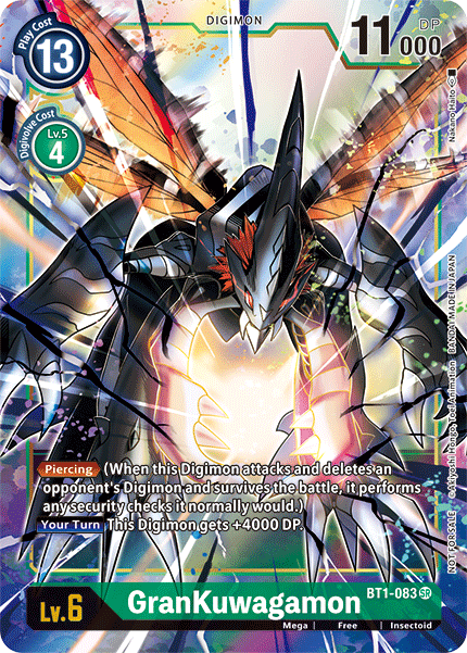 BT01-083 SR GranKuwagamon (Box Topper)