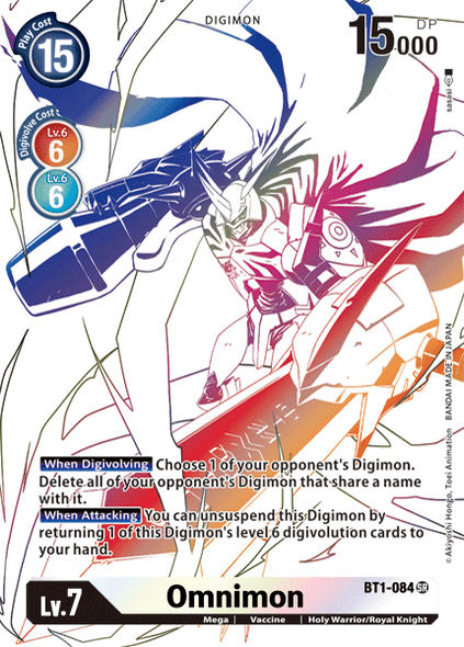 BT01-084 SR, Omnimon  (BT6 Reprint)