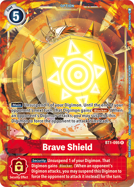 BT01-095 R Brave Shield (Box Topper)