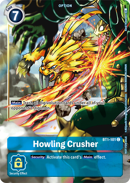 BT1-101 C Howling Crusher (Box Topper)