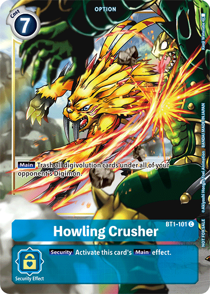 BT01-101 C Howling Crusher (Box Topper)