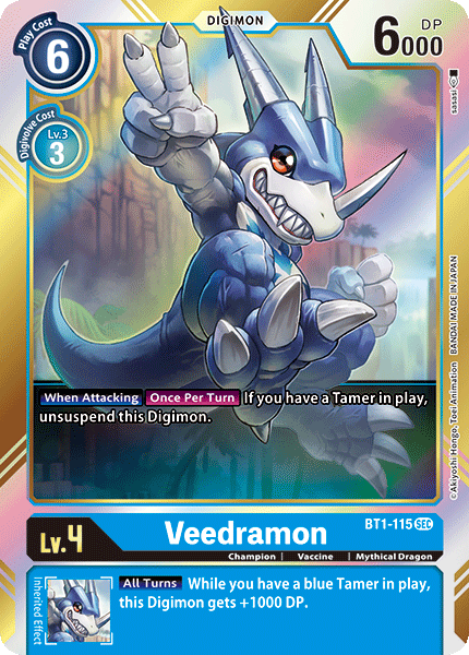 BT01-115 SEC Veedramon (Secret Rare)