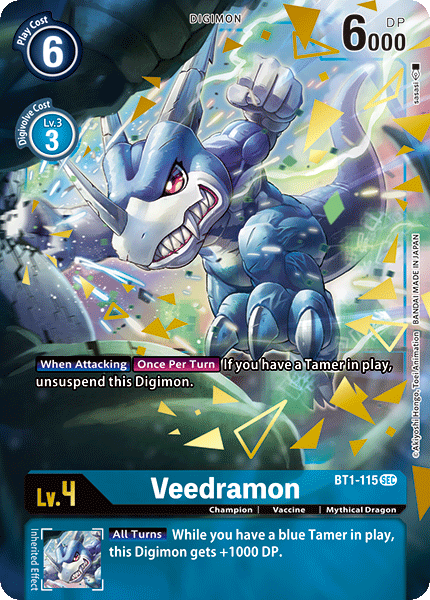 BT01-115 SEC Veedramon (Secret Rare) (Alternate Art)