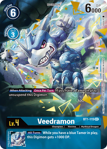 BT01-115 SEC Veedramon (Secret Rare) (Alternate Art)