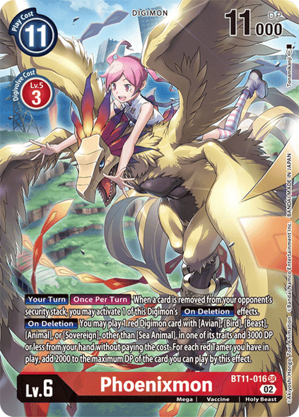 BT11-016 SR, Phoenixmon (Alternate Art)