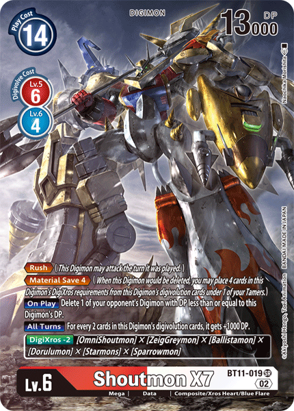 BT11-019 SR, Shoutmon X7 (Alternate Art)