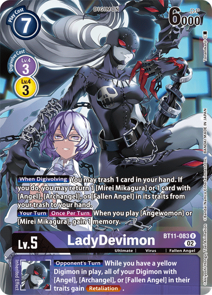 BT11-083 R, LadyDevimon (Alternate Art)