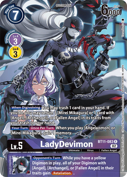 BT11-083 R, LadyDevimon (Alternate Art)