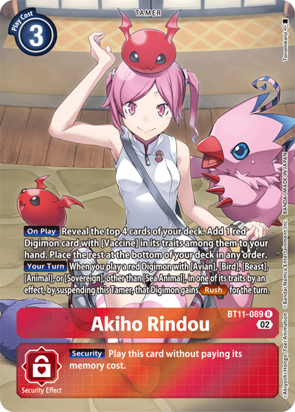 BT11-089 R, Akiho Rindou (Alternate Art)