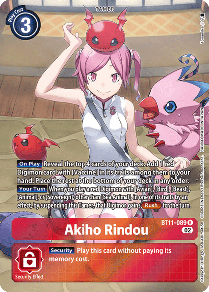 BT11-089 R, Akiho Rindou (Alternate Art)