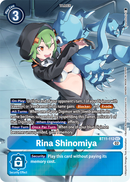 BT11-112 SEC, Rina Shinomiya (Alternate Art)