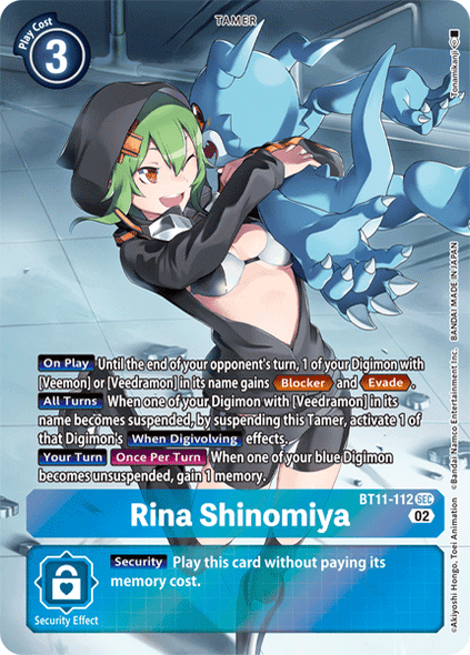 BT11-112 SEC, Rina Shinomiya (Alternate Art)