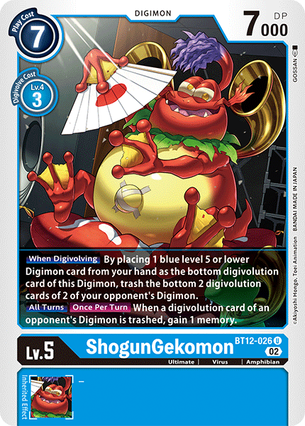 BT12-026, UC, ShogunGekomon