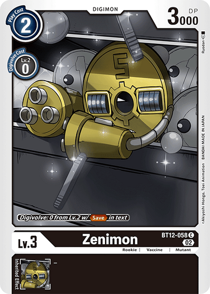 BT12-058, C, Zenimon