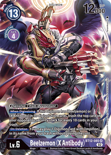 BT12-085, SR, Beelzemon (X Antibody) (Alternate Art)