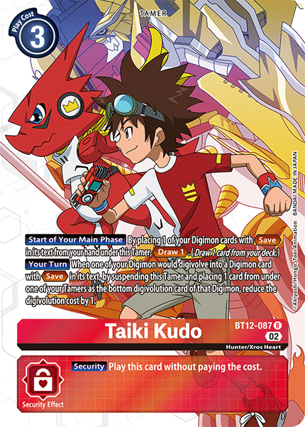 BT12-087, R, Taiki Kudo (Alternate Art)