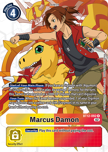 BT12-092, R, Marcus Damon (Alternate Art)