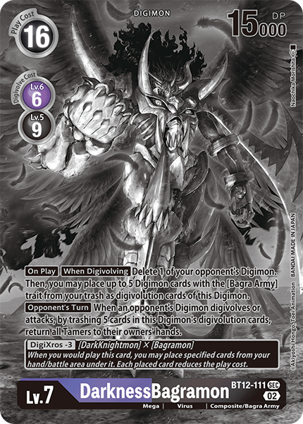 BT12-111, SEC, DarknessBagramon (Alternate Art Version 2)