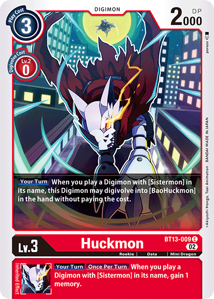 BT13-009 C, Huckmon