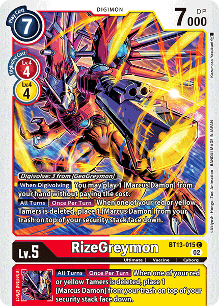 BT13-015 C, RizeGreymon