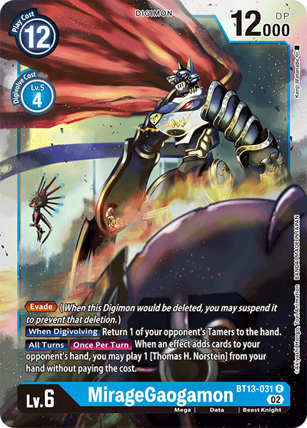 BT13-031 R, MirageGaogamon