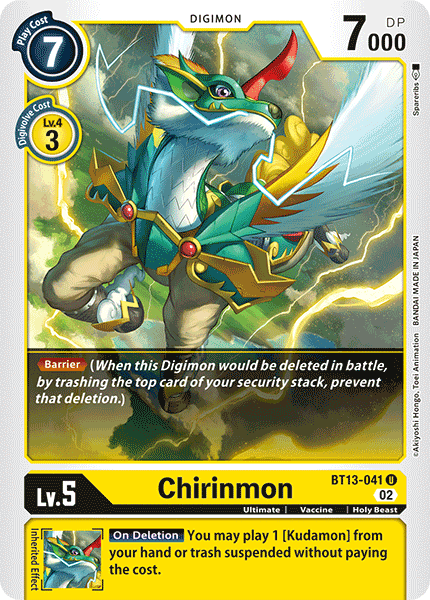 BT13-041 U, Chirinmon