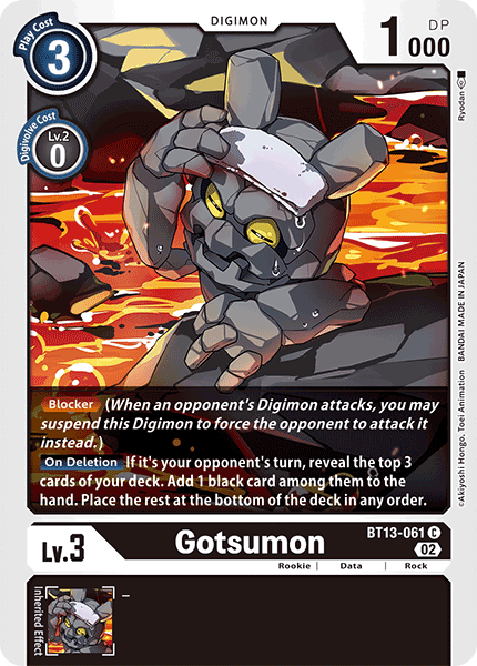 BT13-061 C, Gotsumon