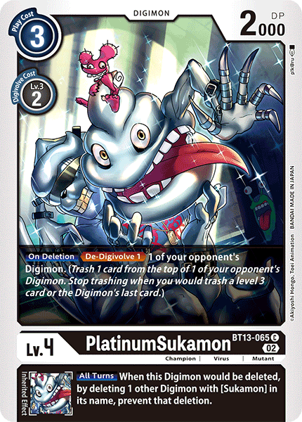 BT13-065 C, PlatinumSukamon