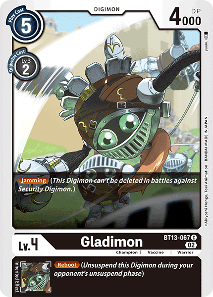 BT13-067 C, Gladimon