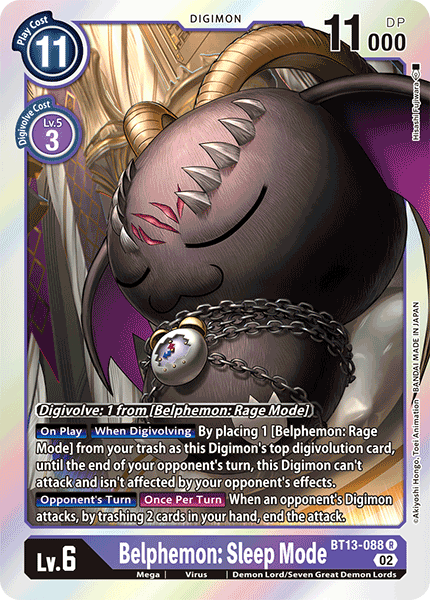 BT13-088 R, Belphemon: Sleep Mode