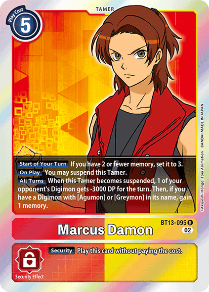 BT13-095 R, Marcus Damon