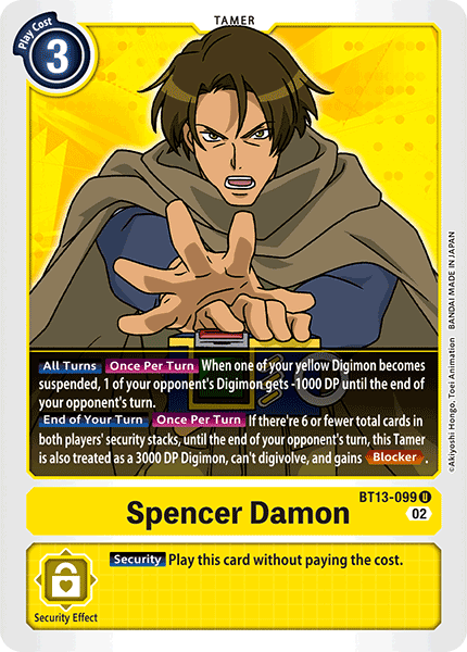 BT13-099 U, Spencer Damon