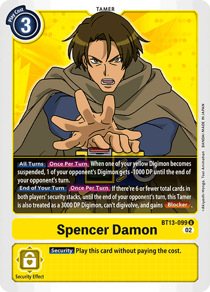 BT13-099 U, Spencer Damon