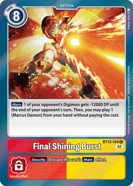 BT13-104 R, Final Shining Burst