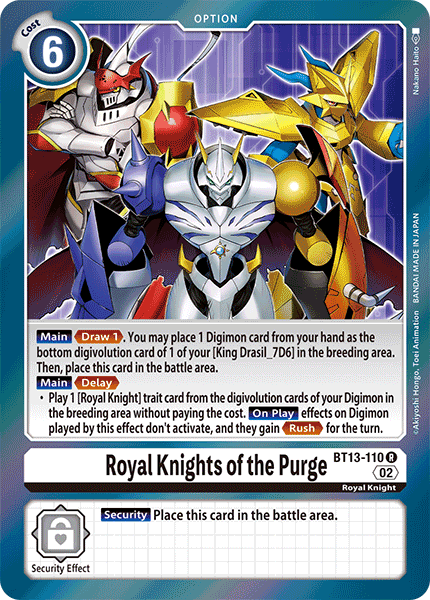 BT13-110 R, Royal Knights of the Purge