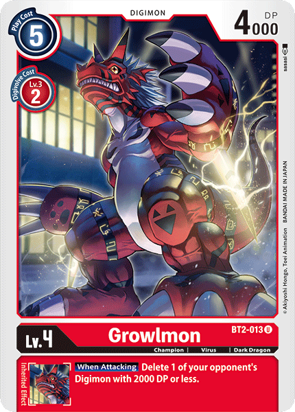 BT02-013 U Growlmon