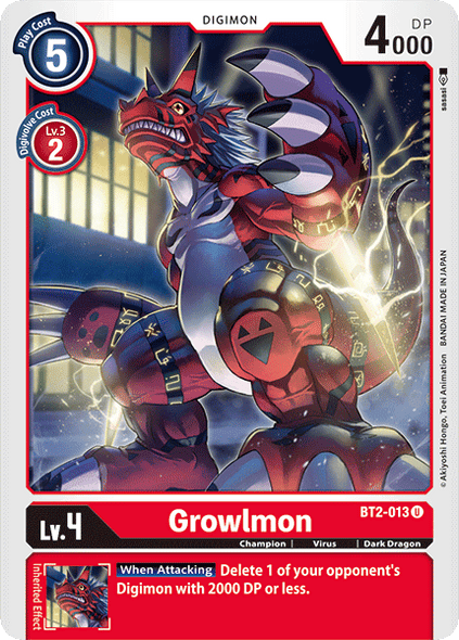 BT02-013 U Growlmon