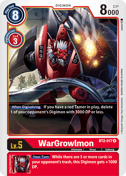 BT02-017 R WarGrowlmon