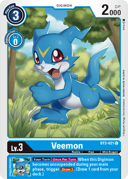 BT02-021 C Veemon - BT2-021