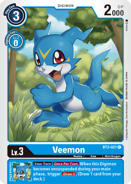 BT02-021 C Veemon - BT2-021