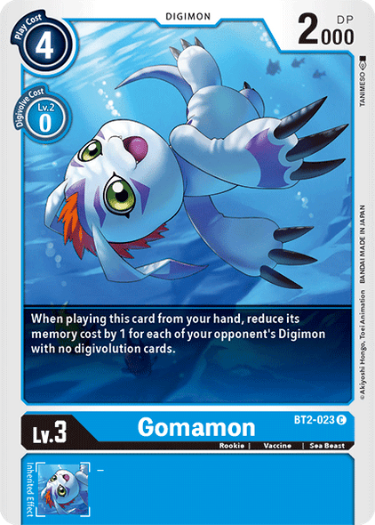 BT02-023 C Gomamon - BT2-023
