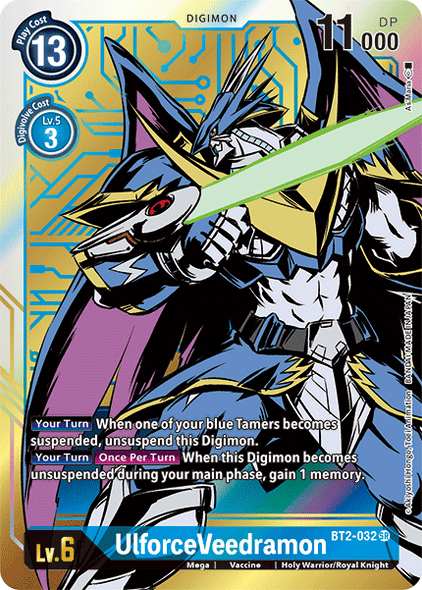 BT02-032 SR UlforceVeedramon (Alternate Art)