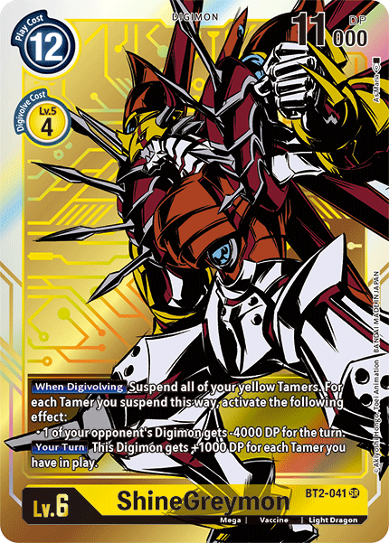 BT02-041 SR ShineGreymon (Alternate Art)