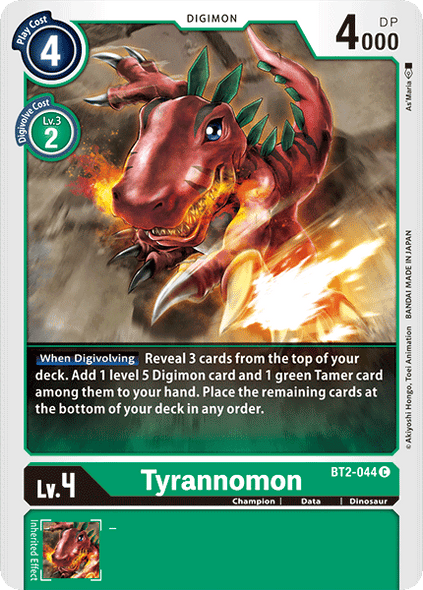 BT02-044 C Tyrannomon - BT2-044