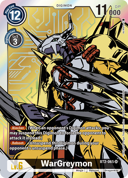BT02-065 SR WarGreymon - BT2-065 (Alternate Art)