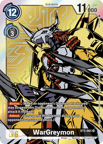 BT02-065 SR WarGreymon - BT2-065 (Alternate Art)