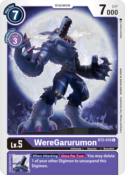 BT02-078 C WereGarurumon - BT2-078