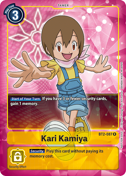 BT02-087 R Kari Kamiya (Box Topper)